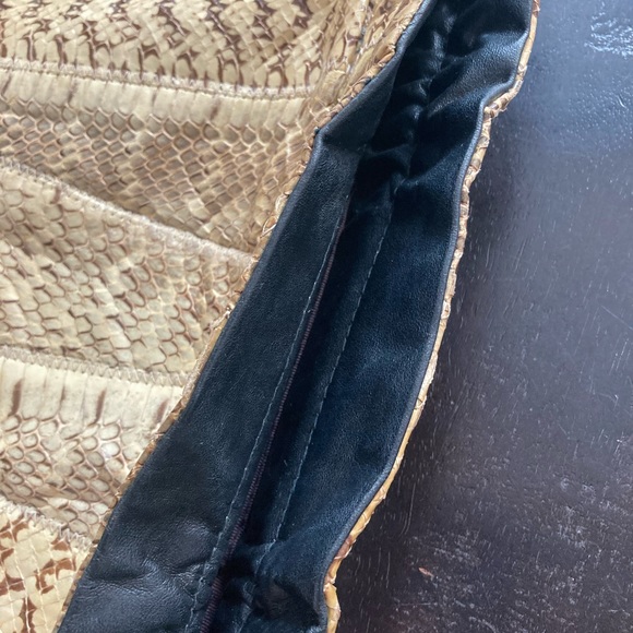 VINTAGE Snakeskin Clutch Handbag - Picture 11 of 12